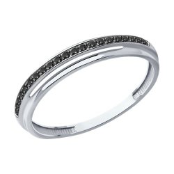 Кольцо из белого золота с бриллиантами (Арт.52-210-01897-3)