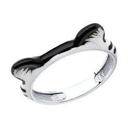 Кольцо из серебра с эмалью (Арт.94013558)