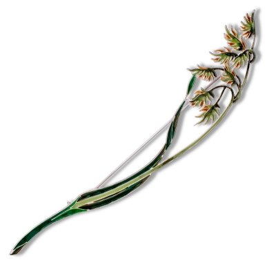 Брошь из серебра Т.Полякова &quot;Канареечник тростниковидный&quot; (Арт.41491)