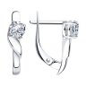Серьги из серебра с фианитами (Арт.94020003)