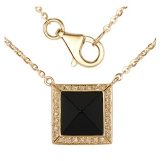 Ожерелье золотое с бриллиантами и ониксом «Black Square» La Nordica (арт.39-20-1012687-LV)