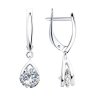 Серьги из серебра с фианитами (Арт.94023280)