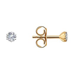 Серьги из золота с фианитами (Арт.029476)