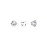 Серьги из серебра с фианитами (Арт.94025254)