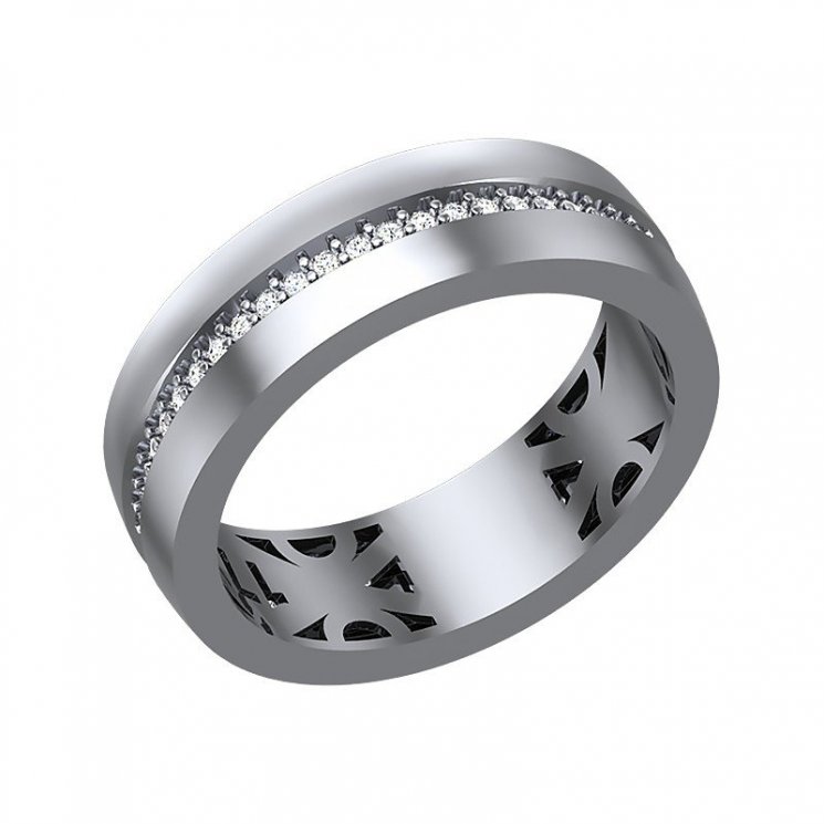 Серебряное кольцо с фианитом Salakatov 111-10-19