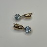 Серьги золотые с топазом «Небесная Капля» Estet (арт.01С3115370-2)