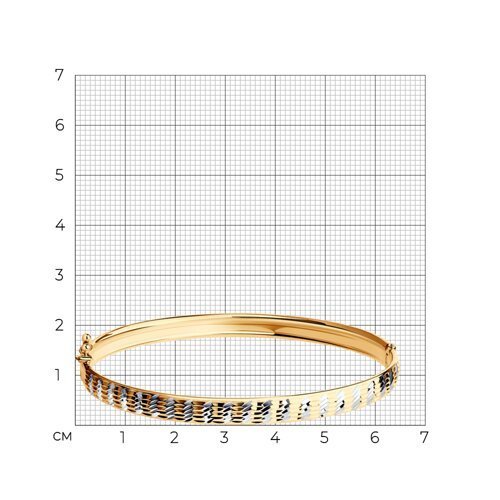 Браслет из золота с алмазной гранью (Арт.050369)