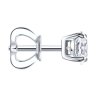 Серьга из белого золота с бриллиантом выращенным (Арт.9170007-3-5)