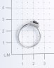 Кольцо из серебра с фианитом синт. и сапфиром нат. (u) TEOSA R-DRGR00677-SP