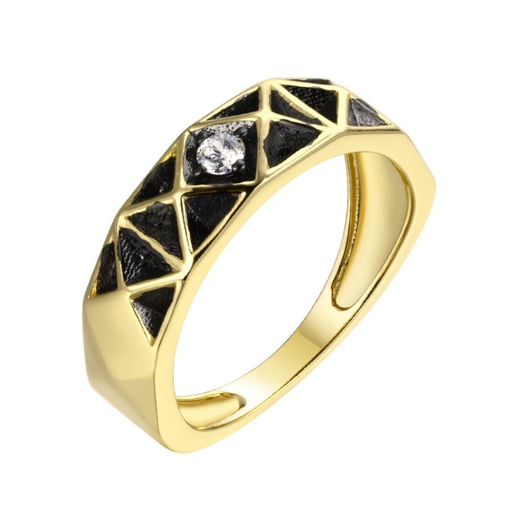 Кольцо из серебра с фианитом (Арт.cz-r01494-x-l-w-x-x)