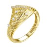 Кольцо серебряное с фианитами «Gaudi Lemon Shine» Fresh Jewelry (арт.FA-R02289-X-L-X-X-W)