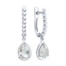 Серьги из серебра с горным хрусталем (Арт.92025330)