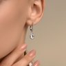 Серьги из серебра с горным хрусталем (Арт.92025330)