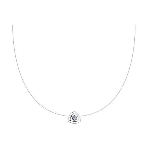 Колье из серебра с фианитом (Арт.94070274)