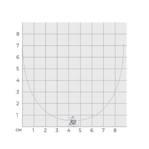 Колье из серебра с фианитом (Арт.94070274)