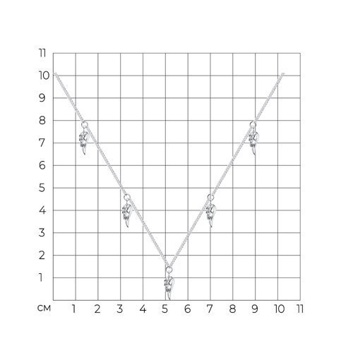 Колье из серебра (Арт.94070566)