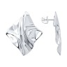 Серьги из серебра с родиевым покрытием «Пластика света» SOKOLOV (арт.94-122-02338-1)
