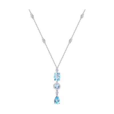 Колье золотое пробы 585 с топазом (Арт.770146-3)