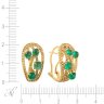 Серьги из золота с бриллиантом и изумрудом (Арт.e600157eme001_dy_em_yg)