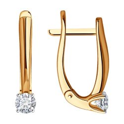 Серьги из золота с бриллиантами (Арт.1022088)