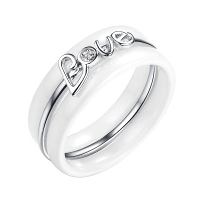 Кольцо из серебра с керамикой и фианитом (Арт.tc-r00918-w-w-w-x-x)