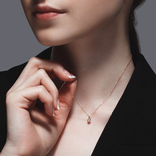 Колье из золота с бриллиантом (Арт.1070185)