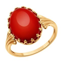 Кольцо из золочёного серебра (Арт.83010210)