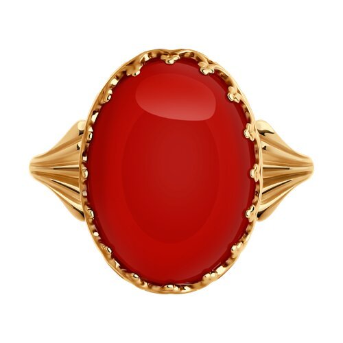 Кольцо из золочёного серебра (Арт.83010210)