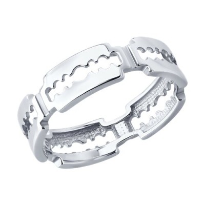 Кольцо серебряное без вставок «Razor Style» Соколов (арт.94014289)