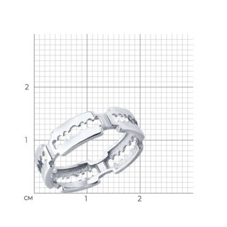 Кольцо серебряное без вставок «Razor Style» Соколов (арт.94014289)