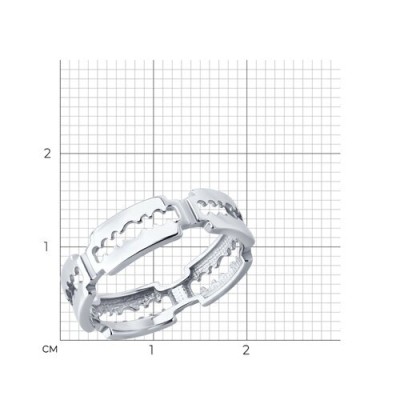 Кольцо серебряное без вставок «Razor Style» Соколов (арт.94014289)