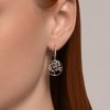 Серьги из серебра с фианитами «Древо Света» Соколов (арт.94026317-91)