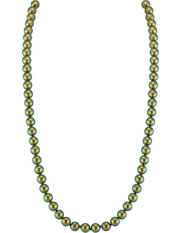 Ожерелье из ювелирного сплава с жемчугом и кристаллом swarovski (Арт.22l-ms-26)