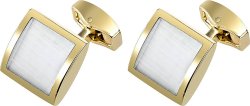 Запонки из ювелирного сплава с стеклом (Арт.cl1208)