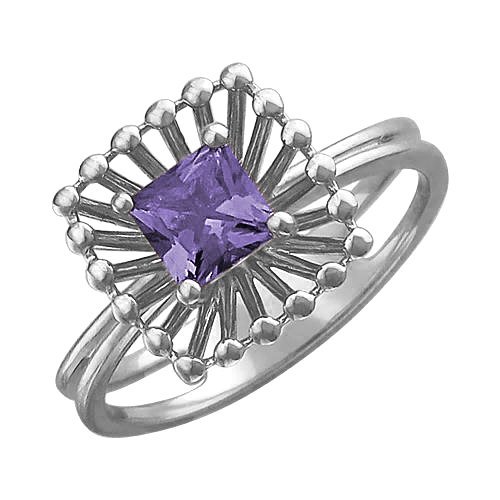 Серебряное кольцо Эстет 01К358000-1