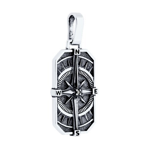 Подвеска из серебра с фианитом (Арт.95-130-02643-1)