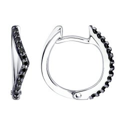 Серьги из серебра с фианитами (Арт.94-120-01511-1)