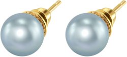 Серьги из серебра с жемчугом (Арт.aas-13-10-27-g)