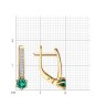 Серьги из золота с бриллиантами и изумрудами (Арт.51-220-02413-1)