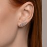 Серьги из белого золота с бриллиантами (Арт.1022239-3)