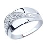Кольцо из серебра с фианитами (Арт.94012419)