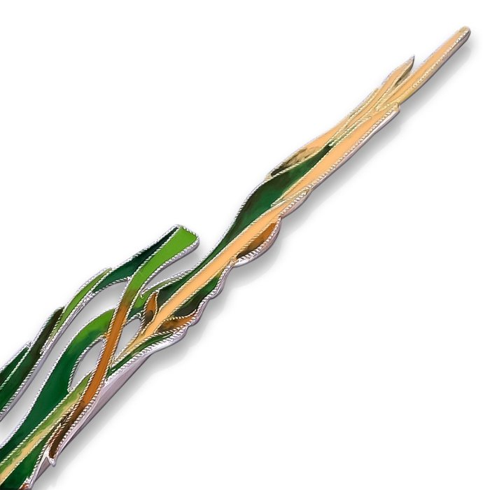 Брошь из серебра Т.Полякова "Канареечник водный" (Арт.41492)