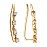 Серьги из золота с фианитами (Арт.029036)