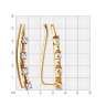 Серьги из золота с фианитами (Арт.029036)