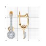 Серьги из золота с фианитами (Арт.029846)