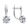 Серьги из серебра с фианитами (Арт.94025255)