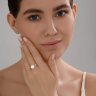 Кольцо золотое пробы 585 с жемчугом (Арт.79-10045-3)
