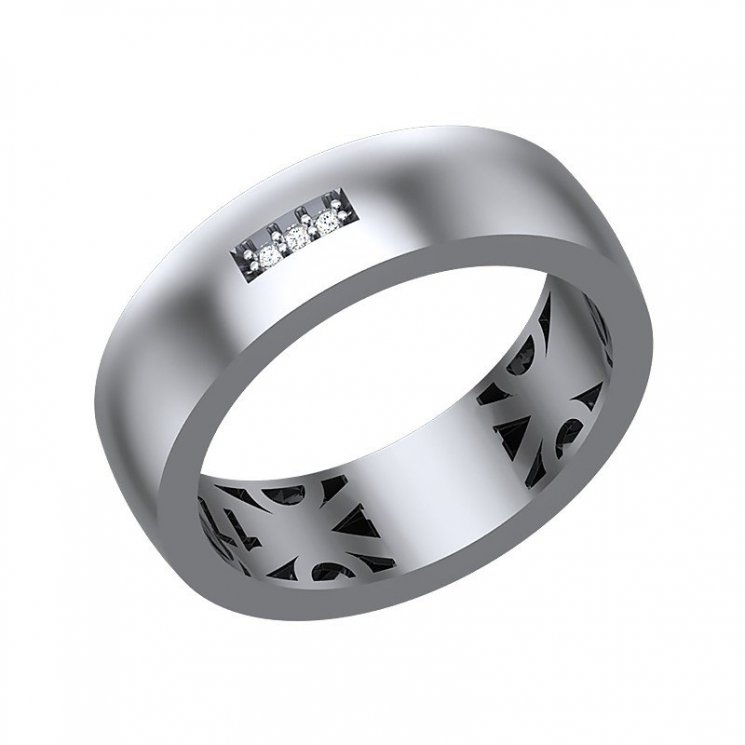 Серебряное кольцо с фианитом Salakatov 111-10-20