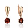 Серьги золотые с гранатом «Алая капля» Estet (арт.01С3115370-3)