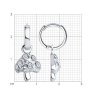 Серьги из серебра с фианитами (Арт.94025936)
